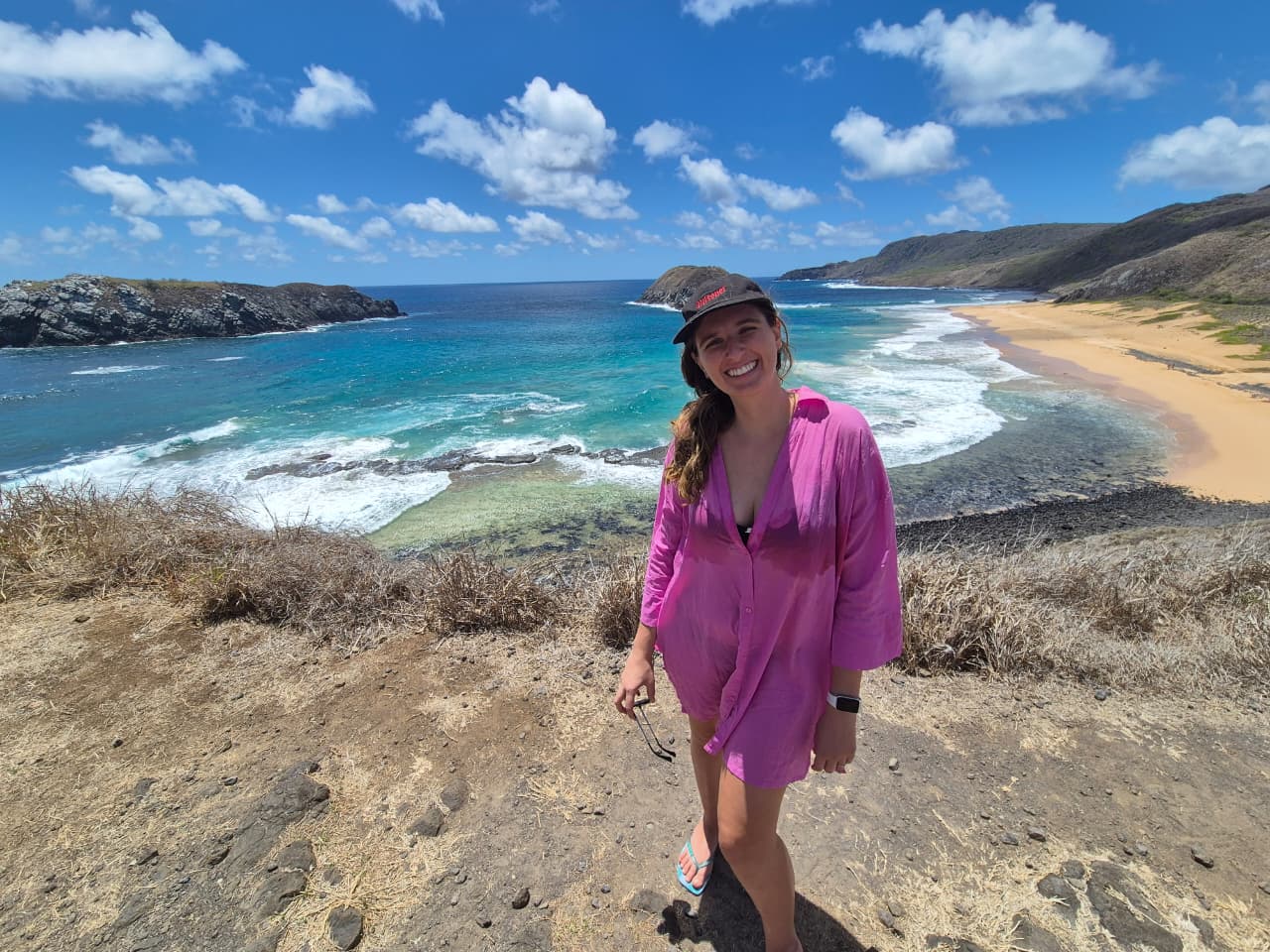 Mirante da Praia do Leão. A esquerda o Morro do Leão e a direita o Morro da viúva
