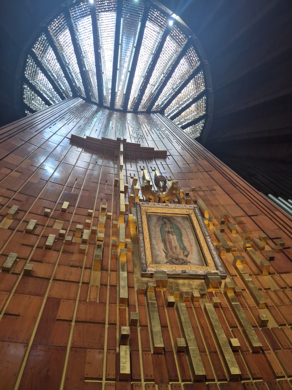 Manto com a imagem da Virgem de Guadalupe